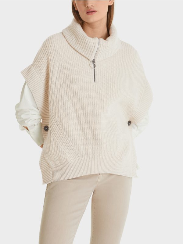 pullover pullover, turtel, zipp, grobstrick · marc c. sp.