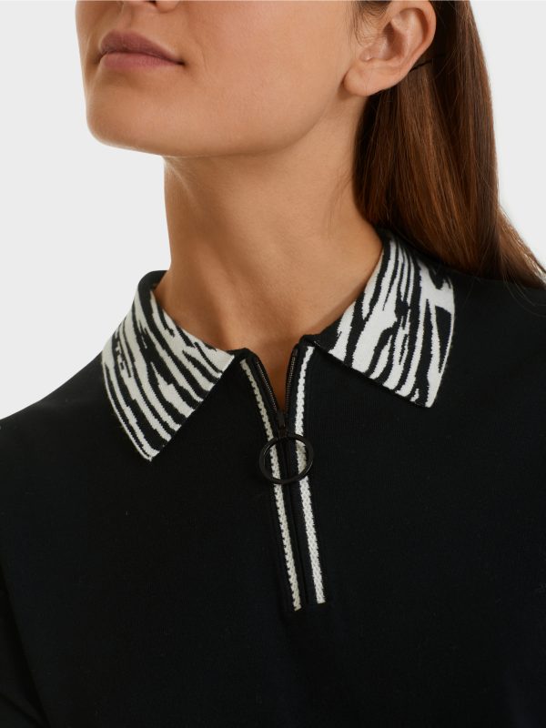 shirt polo mit zipp, zebrakragen · marc c. sp.